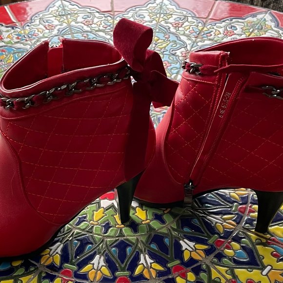 Red Booties - Picture 2 of 6